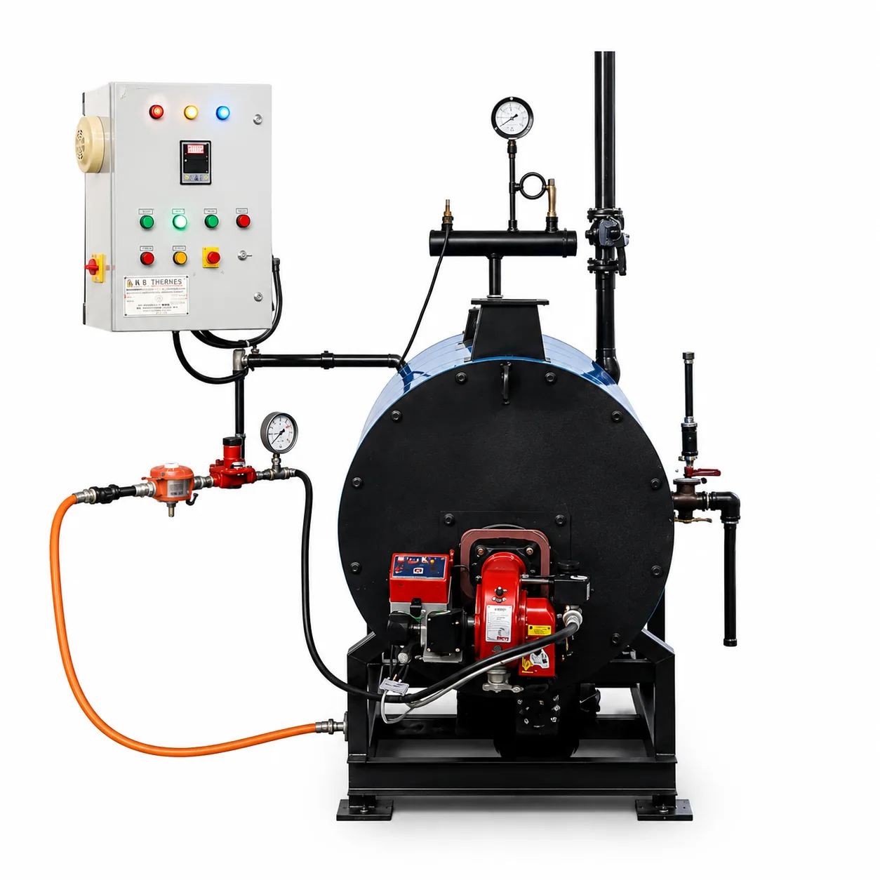 200 KG:HR Gas Fired 3 Pass Steam Boiler 2