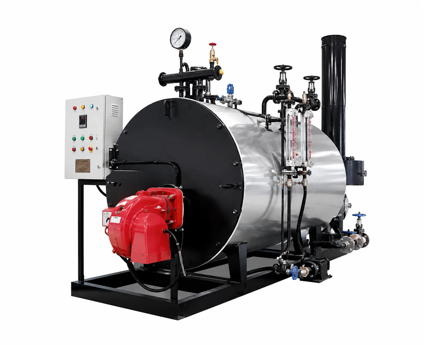 300 KG:HR Gas Fired 3 Pass Steam Boiler1