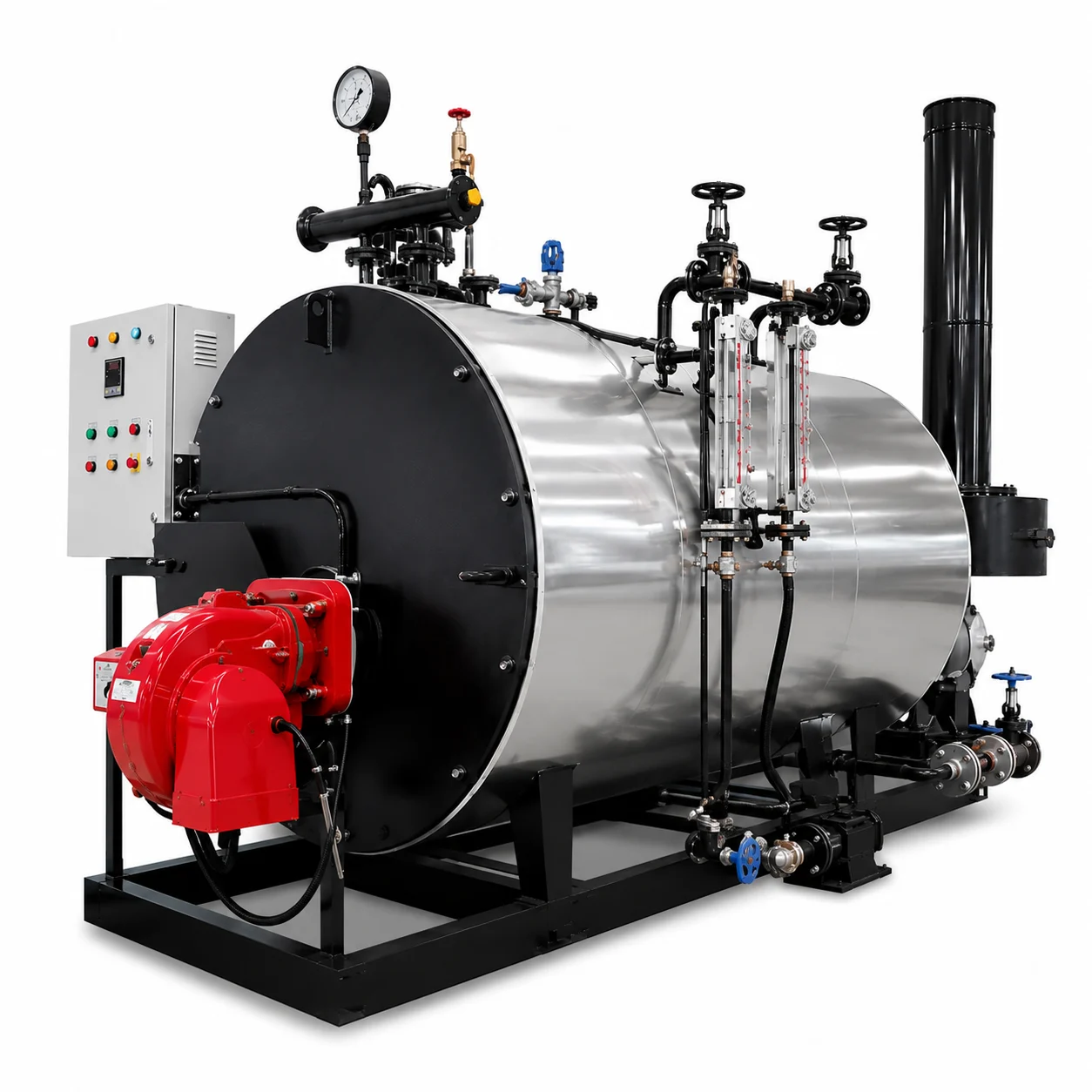 300 KG:HR Gas Fired 3 Pass Steam Boiler2